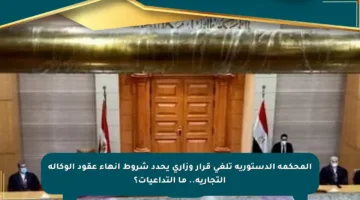 المحكمة الدستورية تلغي قرار وزاري يحدد شروط إنهاء عقود الوكالة التجارية.. ما التداعيات؟